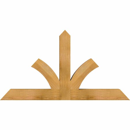 Ekena Millwork Richland Rough Sawn Timber Gable Bracket, Western Red Cedar, 48"W x 26"H x 4"D x 4"F, 13/12 Pitch GBW048X26X0404RIC00RWR